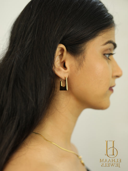 Golden Stylish Anti-Tarnish Modern Earrings