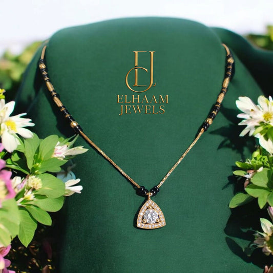 Kinjal Mangalsutra with Gold Plating & American diamond