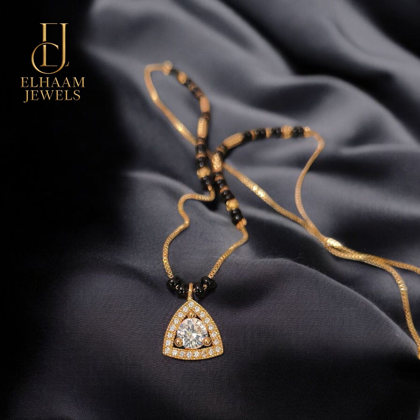 Kinjal Mangalsutra with Gold Plating & American diamond