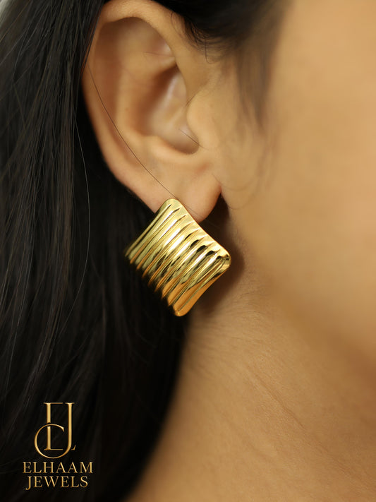 Anti-Tarnish Bold Gold Plated Earrings