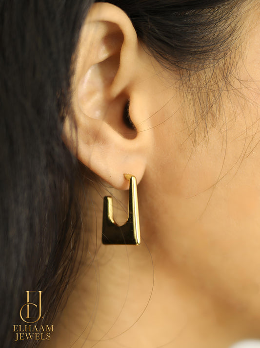 Golden Stylish Anti-Tarnish Modern Earrings