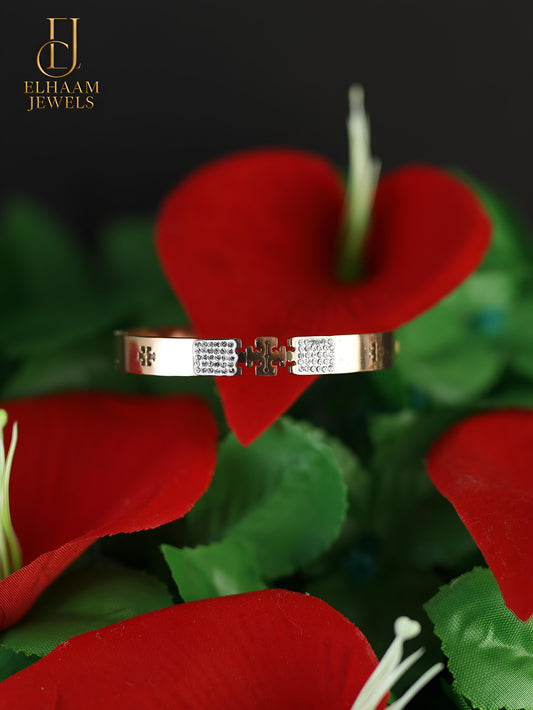 Rose Gold Puzzle Charm Bracelet by Elhaam Jewels