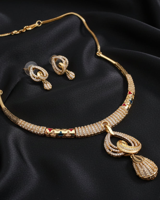 Majestic Bloom Necklace Set