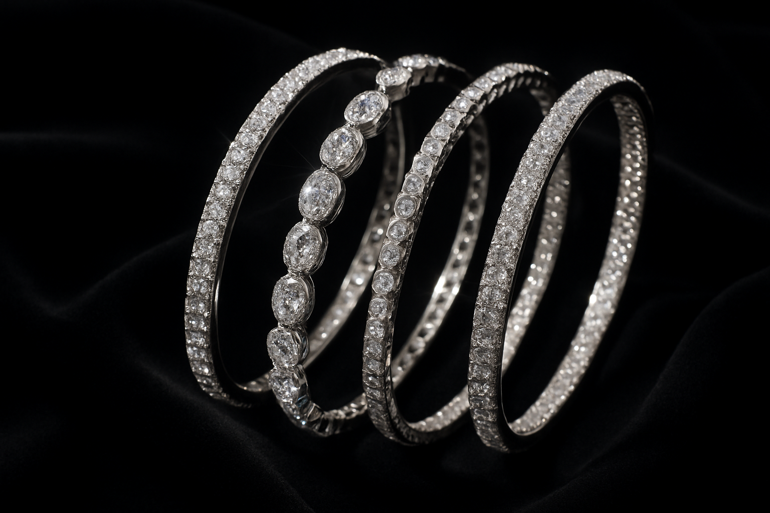 Beautiful Diamond Bangles